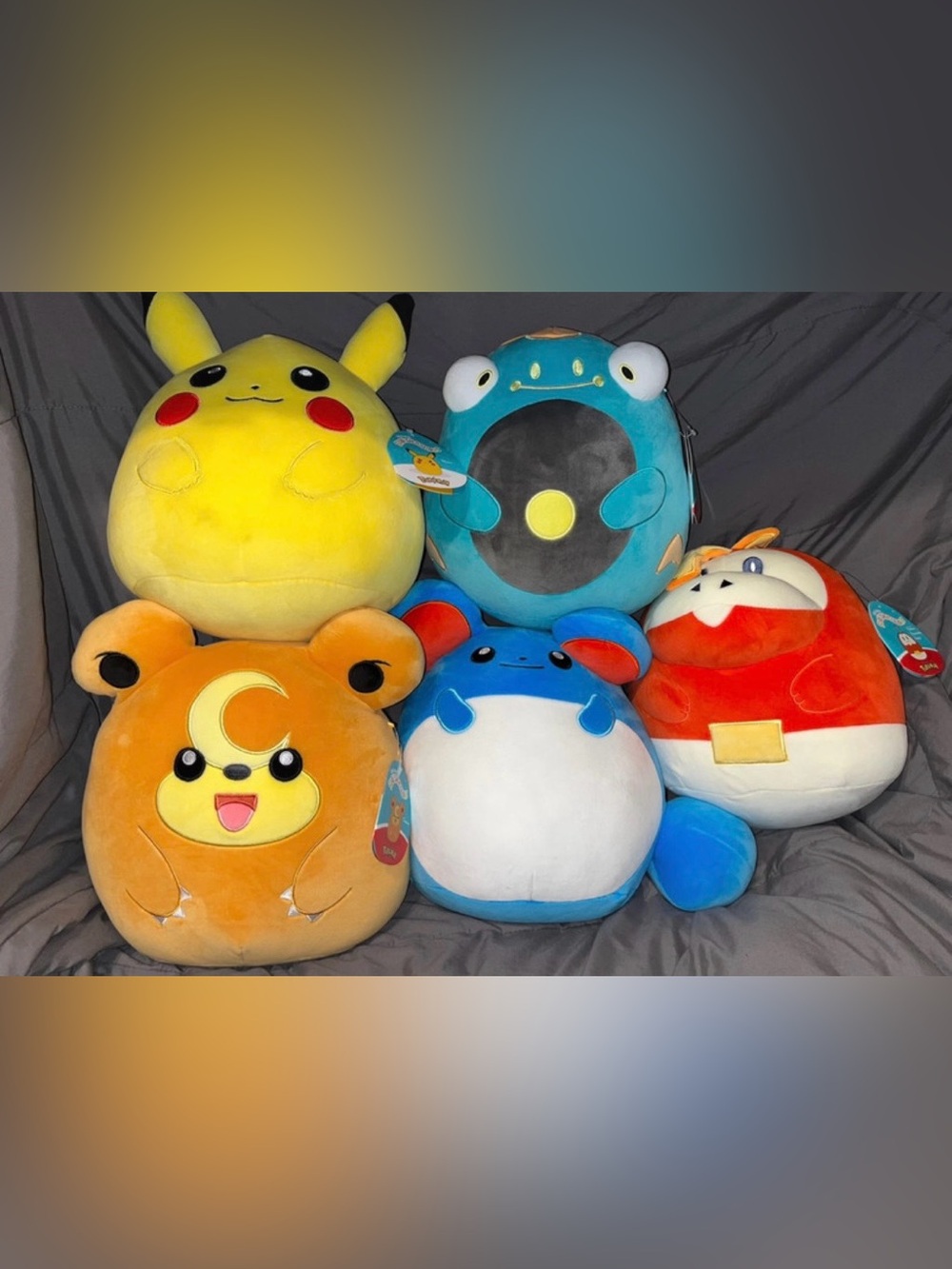 Pokémon large Squishmallow plushies